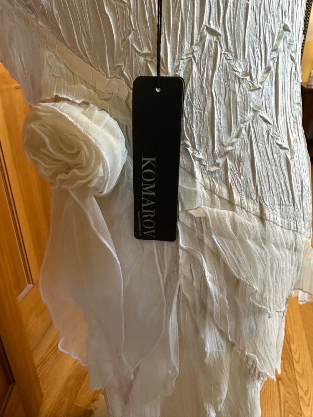 NWT Komarov Ivory Evening/Wedding Dress - Picture 5 of 7
